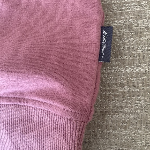 Eddie Bauer Mauve Raglan Crew French Terry long sleeve top Size XL NWT - Picture 7 of 13